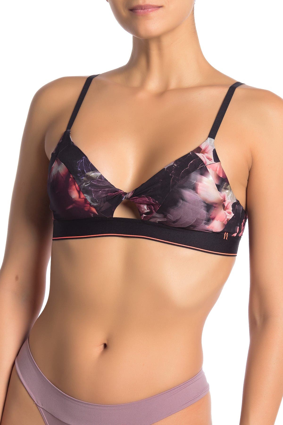 Stance W713D17DAR Womens Dark Blooms Twisted Triangle Bralette